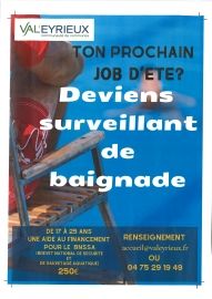 VAL'EYRIEUX - SURVEILLANT DE BAIGNADE